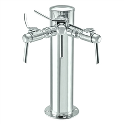 Micro Matic Stainless Steel Wine Tower - Triple Faucet [DS-133-PSS-W]