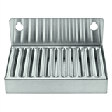 Micro Matic Stainless Steel Wall Mount Drip Tray - 6" X 4" X 1"