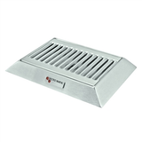 Micro Matic Stainless Steel Bevel Edge With Drain Drip Tray - 9" X 6 1/2" X 3/4" 