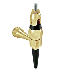 Micro Matic Gold Plated Polished Stainless Steel Stout Faucet - Long Shank