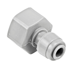 Monotight Food Grade Plastic (Push-In) Fitting - 1/2" Female NPT X 1/4" (6.35mm)