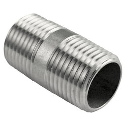 Stainless Steel Nipple - 1/2" Male NPT - 1.5" Long