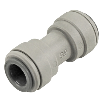 John Guest Food Grade Plastic (Push-In) Straight Connector - 3/8" (9.5mm)