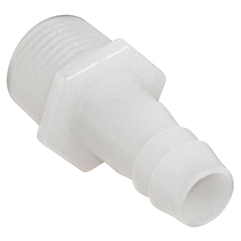 Plastic Fitting - 1/2" Male NPT to 1/2" Barb