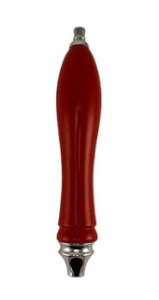 Red Pub Style Tap Handle