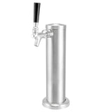 Brushed Stainless Steel Beer Tower Duotight Kit - Single Faucet