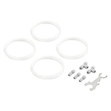Brushed Stainless Steel Beer Tower Duotight Kit - Triple Faucet