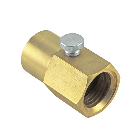 Brass Soda Stream Cylinder Adapter With Bleed Valve