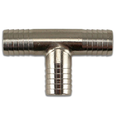 Stainless Steel Barbed Tee - 1/2" - Canadian Homebrewing Supplier - Free Shipping - Canuck Homebrew Supply