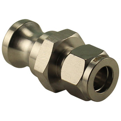 Stainless Steel Camlock Compression Fitting - 1/2” Comp to Male Camlock