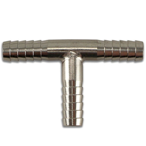 Stainless Steel Barbed Tee - 1/4" - Canadian Homebrewing Supplier - Free Shipping - Canuck Homebrew Supply