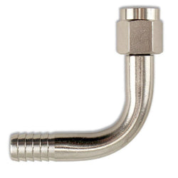 Stainless Steel Barbed Elbow - 1/4" FFL to 3/8" Barb - Canadian Homebrewing Supplier - Free Shipping - Canuck Homebrew Supply