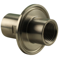 Stainless Steel Tri-Clover Fitting - 1/2” Female NPT to 1.5” TC