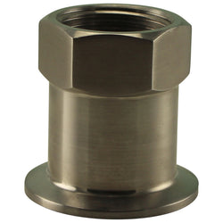 Stainless Steel Tri-Clover Fitting - 1.5” TC to 1” Female NPT