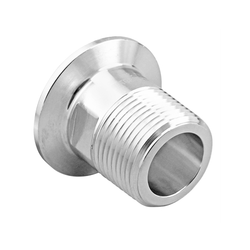 Stainless Steel Tri-Clover Fitting - 1.5” TC to 1” Male NPT
