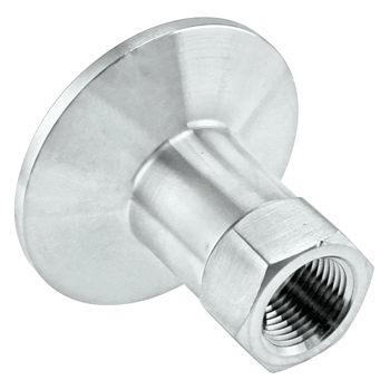 Stainless Steel Tri-Clover Fitting - 1.5" TC X 3/8" Female NPT