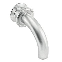 Stainless Steel Tri-Clover Rotating Whirlpool Tube - 1.5" TC