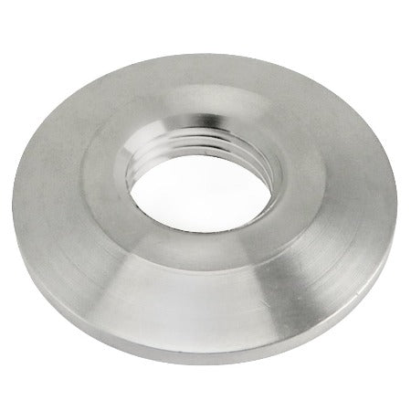 Stainless Steel Tri-Clover Cut-Out Cap - 1.5” TC - 1/2” Female NPT Cut-Out
