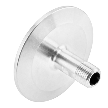 Stainless Steel Tri-Clover Fitting - 1.5" TC X 1/4" Male NPT