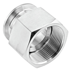 Compact Stainless Steel Tri-Clover Fitting - 1.5" TC X 1.5" Female NPT