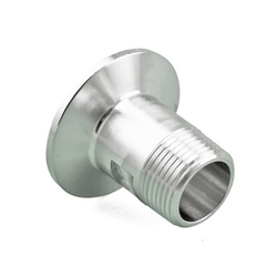 Stainless Steel Tri-Clover Fitting - 1.5” TC to 3/4” Male NPT