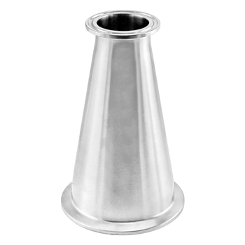 Stainless Steel Tri-Clover Concentric Reducer - 2.5" TC X 1.5" TC