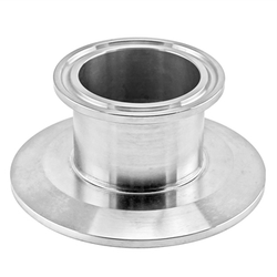 Stainless Steel Tri-Clover Concentric Cap Reducer - 2.5" TC X 1.5" TC
