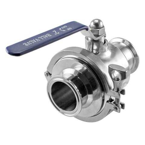 Stainless Steel Tri-Clover Quick Clean Ball Valve – 2” TC