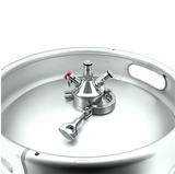 Stainless Steel 2" Tri-Clover Ball Lock Tapping Head - Commercial Keg Adapter - on Sanke Keg