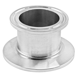 Stainless Steel Tri-Clover Concentric Cap Reducer - 2" TC X 1.5" TC