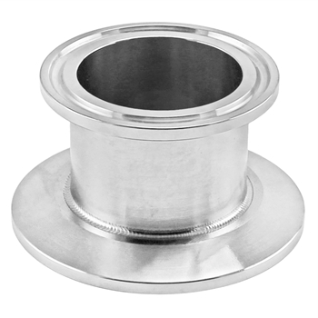 Stainless Steel Tri-Clover Concentric Cap Reducer - 2" TC X 1.5" TC