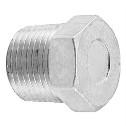 Stainless Steel Hex Plug - 3/8" Male NPT