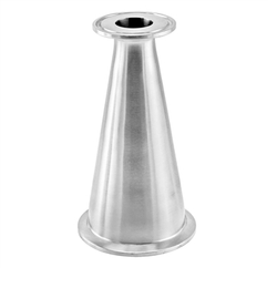Stainless Steel Tri-Clover Concentric Reducer - 3" TC X 1" TC