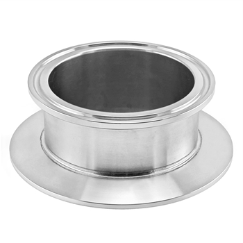Stainless Steel Tri-Clover Concentric Cap Reducer - 3" TC X 2.5" TC