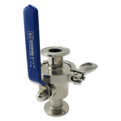 Stainless Steel Quick Clean Ball Valve - 1.5 TC - Canadian Homebrewing Supplier - Free Shipping - Canuck Homebrew Supply