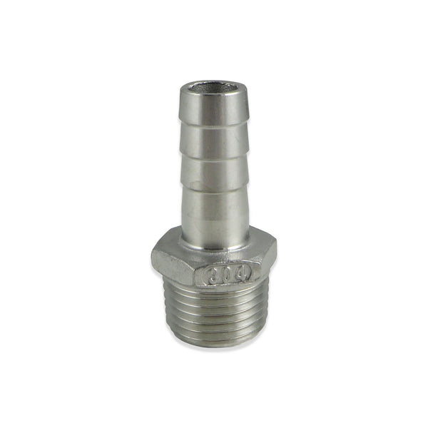 SS Brewtech Hose Barb - 1/2" Male NPT x 1/2" Barb - Canadian Homebrewing Supplier - Free Shipping - Canuck Homebrew Supply