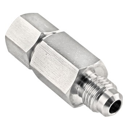 Stainless Steel 1/4” MFL to FFL Check Valve for Gas Disconnects