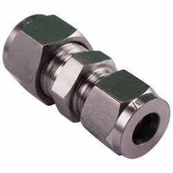 Stainless Steel Fitting - 1/2" Compression to 3/8" Compression
