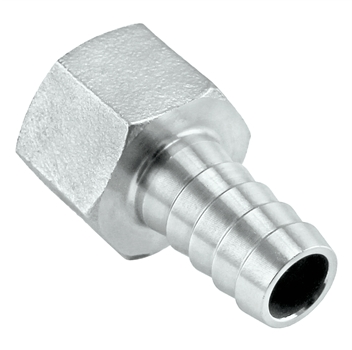 Stainless Steel Barb - 1/2" Female NPT to 3/8" Barb