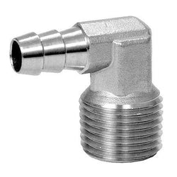 Stainless Steel Elbow - 1/2" Male NPT to 3/8" Barb - Canadian Homebrewing Supplier - Free Shipping - Canuck Homebrew Supply