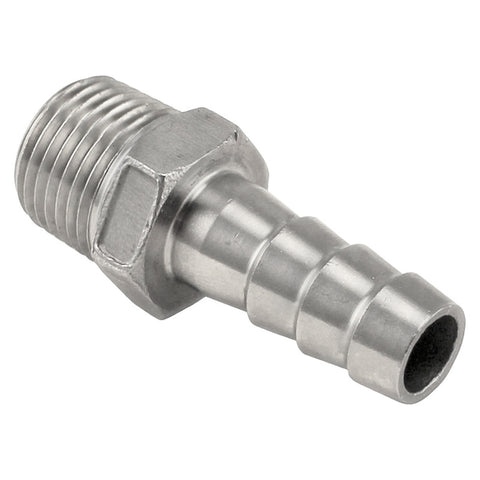 Stainless Steel Barbed Fitting - 1/2" Male NPT to 1/2" Barb