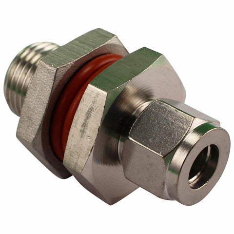 Stainless Steel HERMS Bulkhead - 1/2" Male NPT to 3/8" Compression