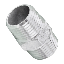 Stainless Steel Hex Nipple - 1/2” Male NPT