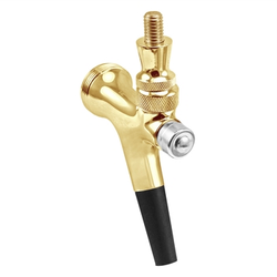 PVD Gold Coated Brass Self-Closing Beer Faucet With ABS Spout