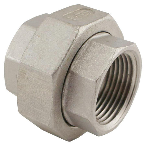Stainless Steel Union Coupler - 1" Female NPT to 1" Female NPT - Canadian Homebrewing Supplier - Free Shipping - Canuck Homebrew Supply