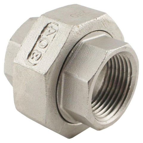 Stainless Steel Union Coupler - 3/4" Female NPT to 3/4" Female NPT - Canadian Homebrewing Supplier - Free Shipping - Canuck Homebrew Supply