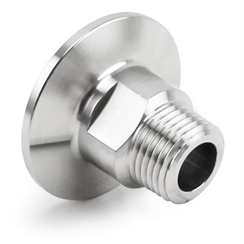 Ss Brewtech Stainless Steel 1.5" Tri-Clover X 1/2" Male NPT