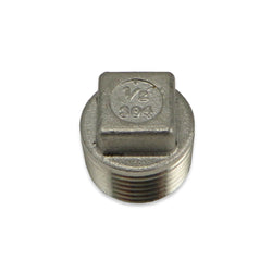 Stainless Steel Square Head Plug - 1/2"