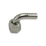 Stainless Steel Elbow - 3/8" FFL to 3/8" Barb