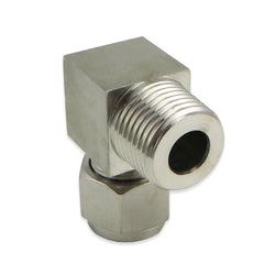 Stainless Steel Elbow - 1/2" MPT to 3/8" Compression
